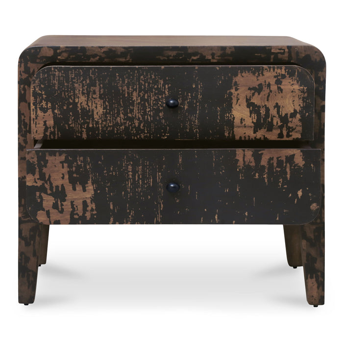 Iris - Nightstand - Distressed Black
