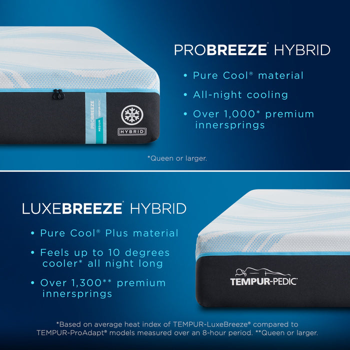 Tempur-Breeze - Tempur-Probreeze Medium Hybrid Mattress