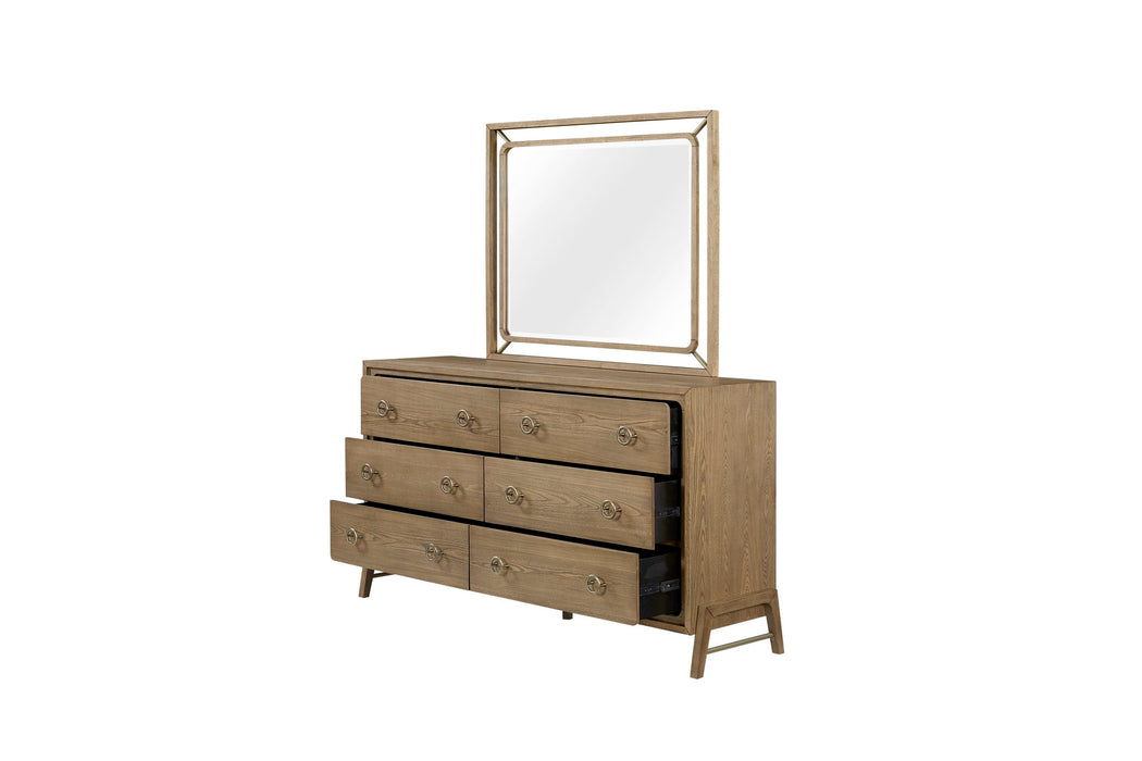 Elure - Hi-Leg Dresser - Latte