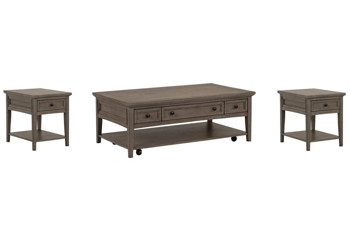 Paxton Place - Rectangular Caster Cocktail Table Set