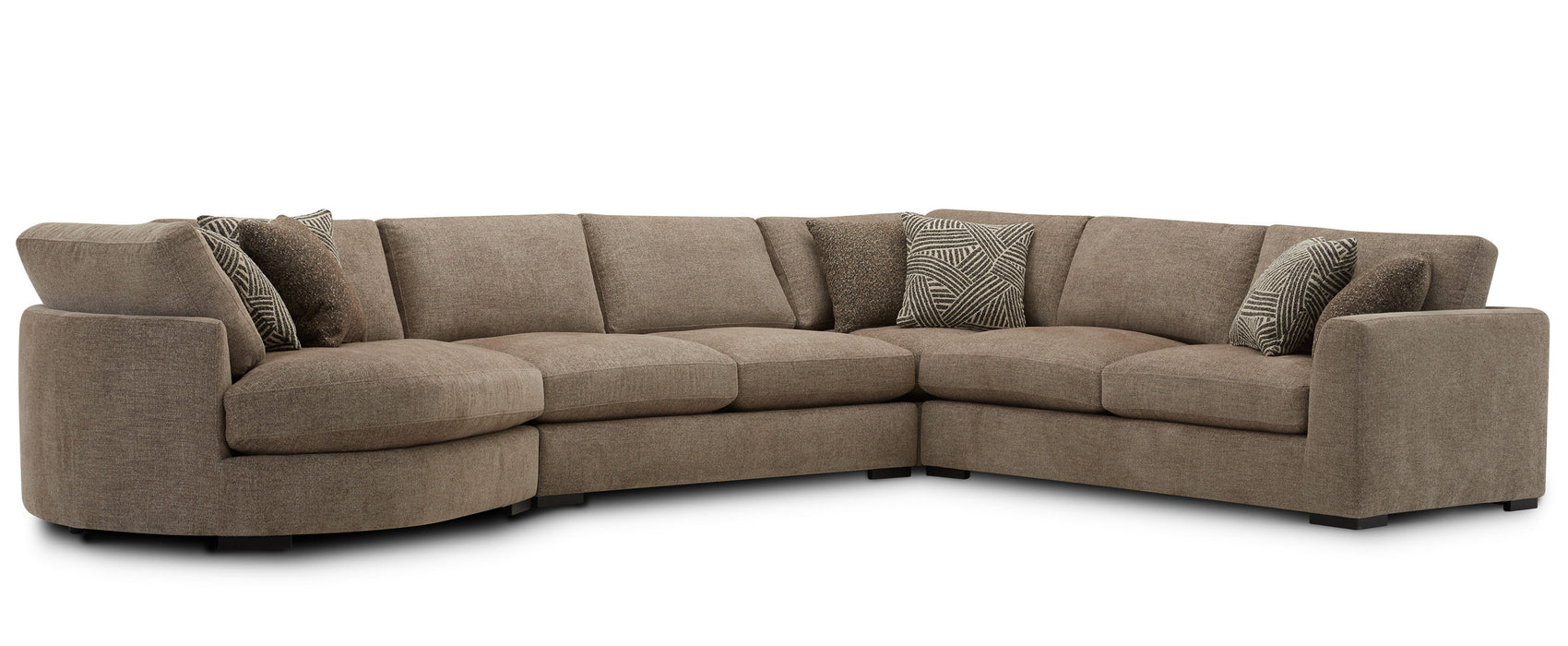 The Bump - 4 Piece Modular Sectional - Alistair Fossil