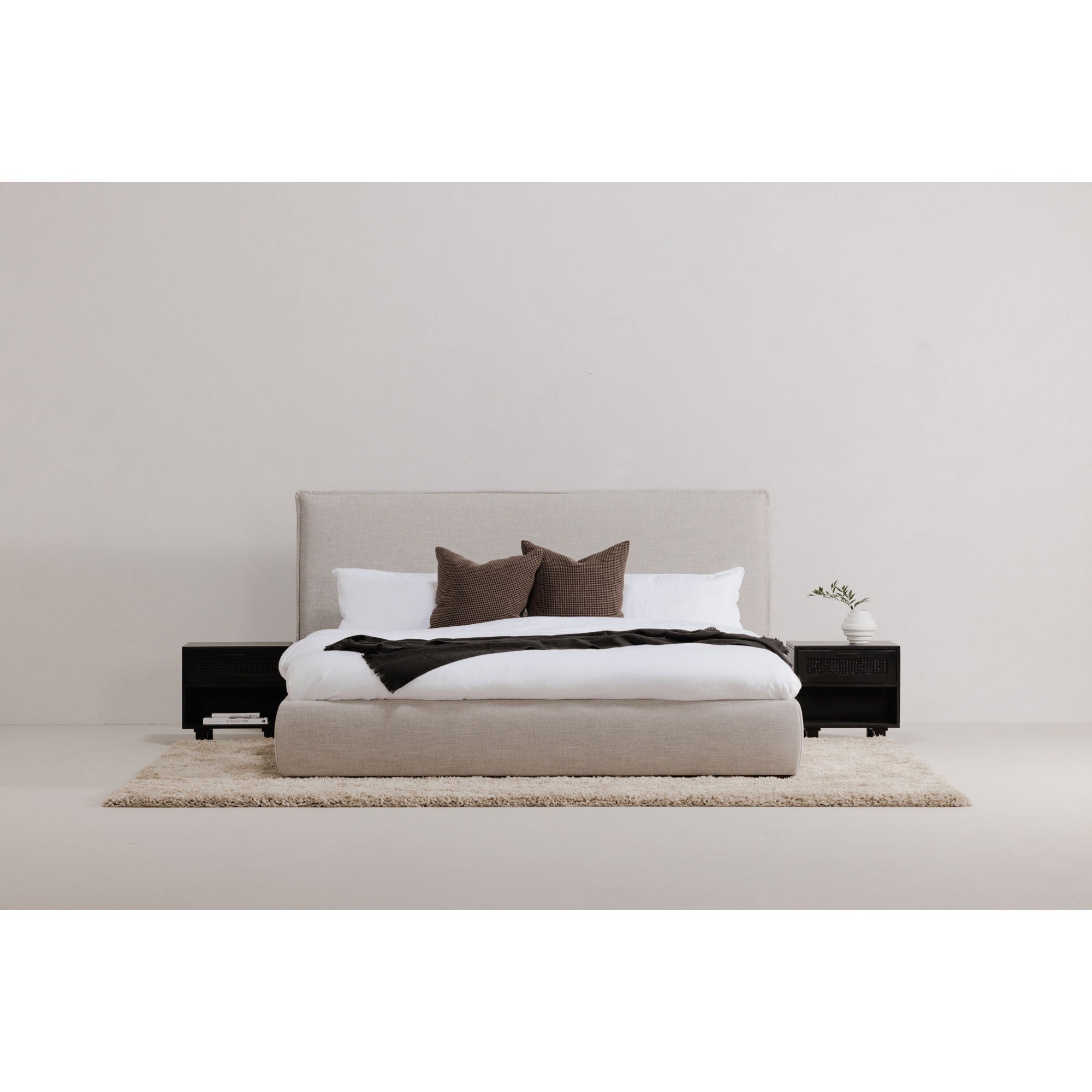 Luzon - Queen Bed - Light Gray