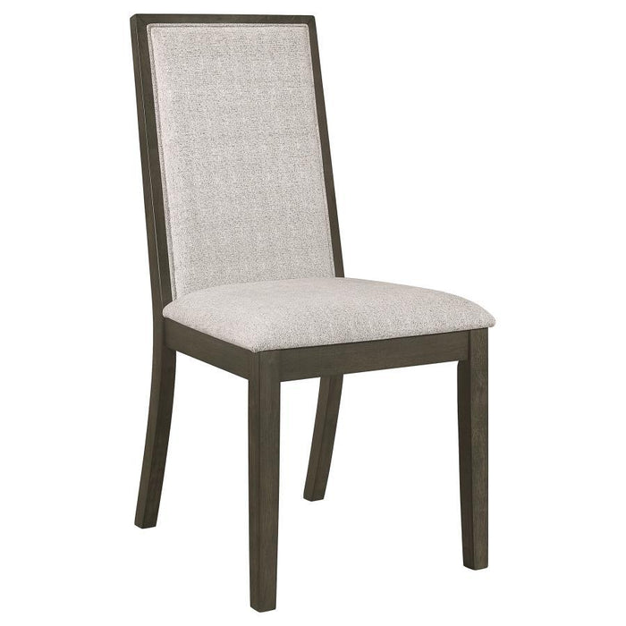 Kelly - Upholstered Dining Side Chair (Set of 2) - Dark Gray