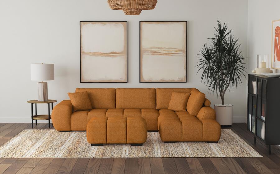 Camacho - Upholstered Sectional Sofa With Ottoman Set