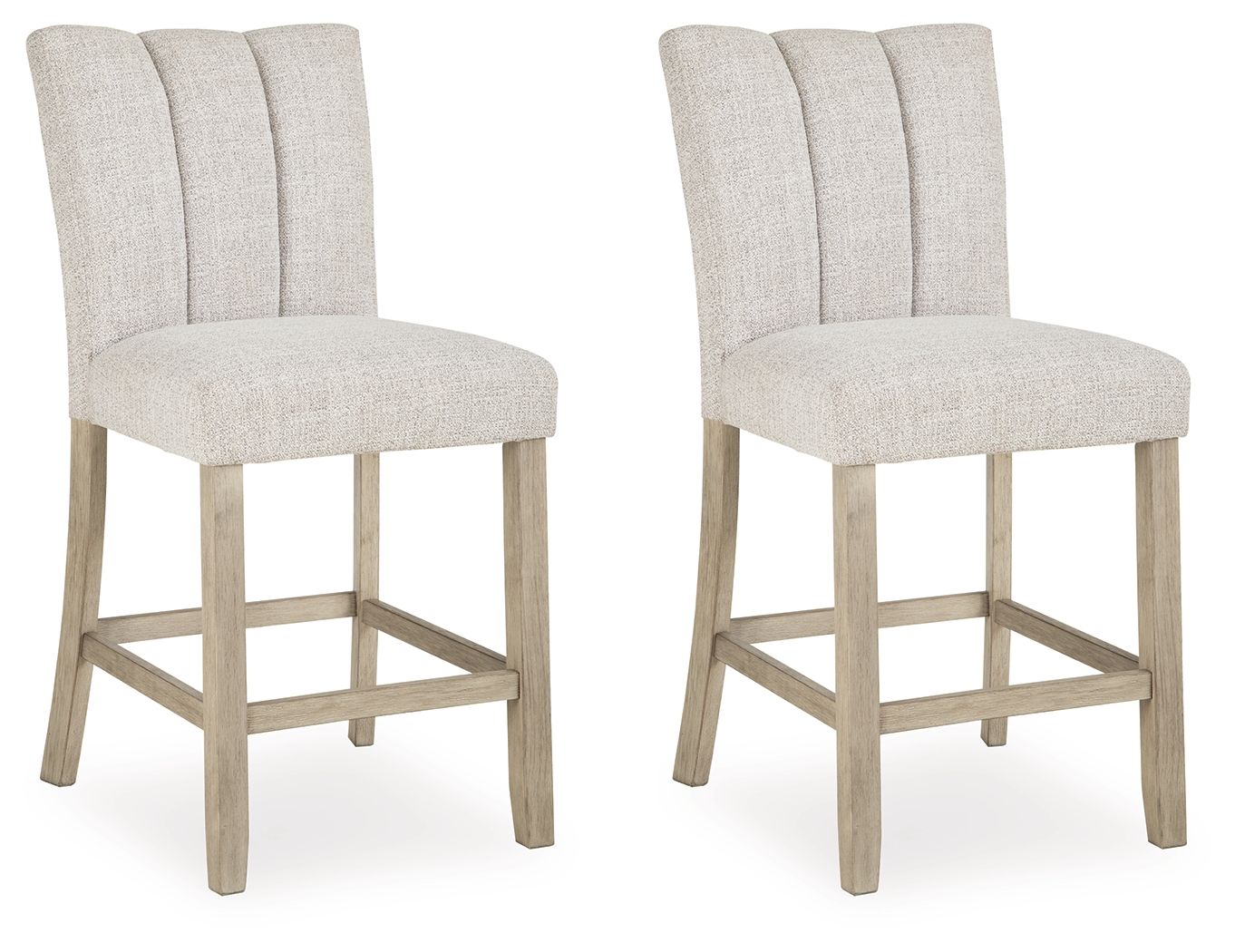 Larawyn - Upholstered Barstool (Set of 2) - Bisque