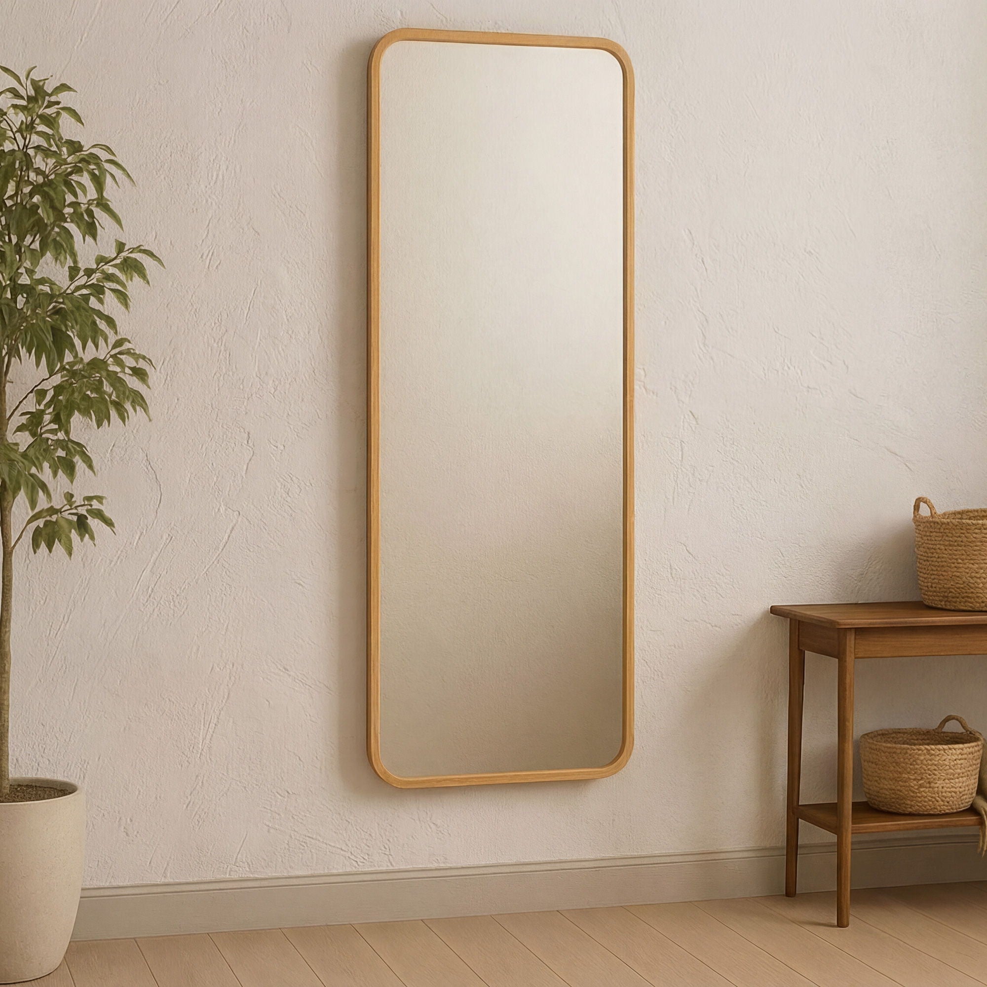 Kai - Floor Mirror - Oak