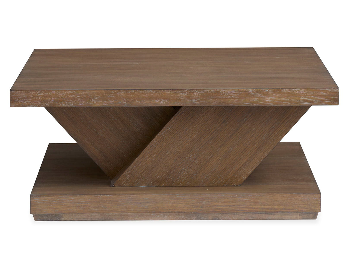 Lansbury - Square Cocktail Table With Casters - Antique Wheat