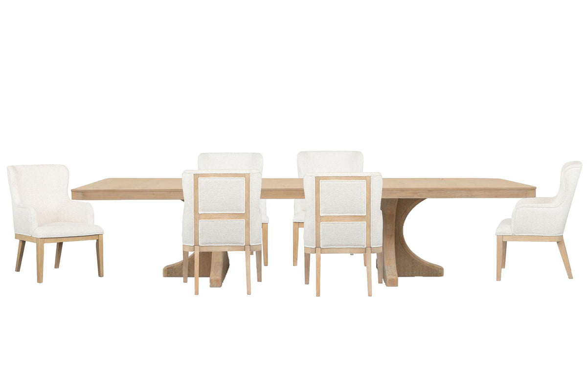 Somerset - Extendable Trestle Dining Table Set