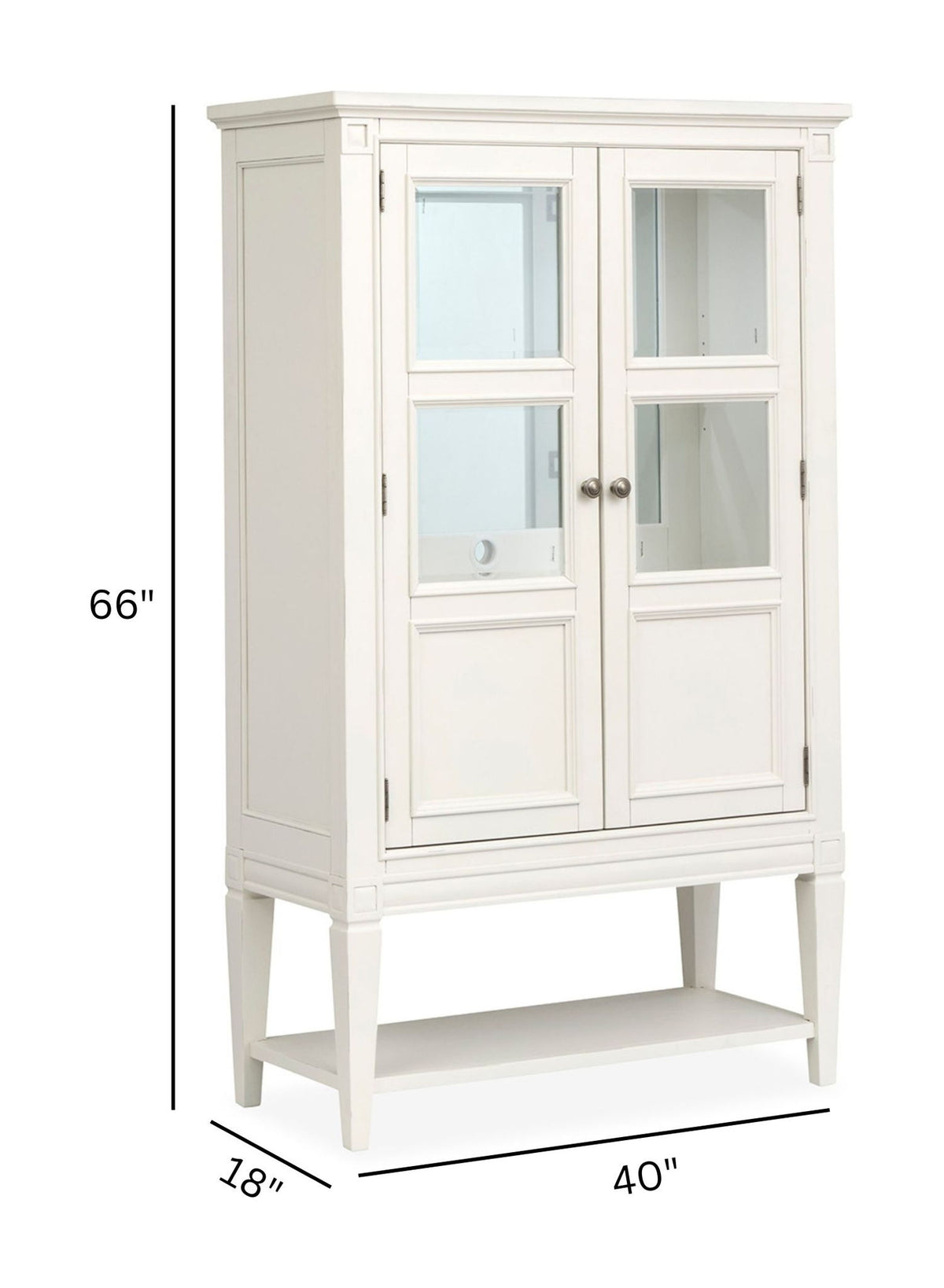 Willowbrook - Display Cabinet - Egg Shell White