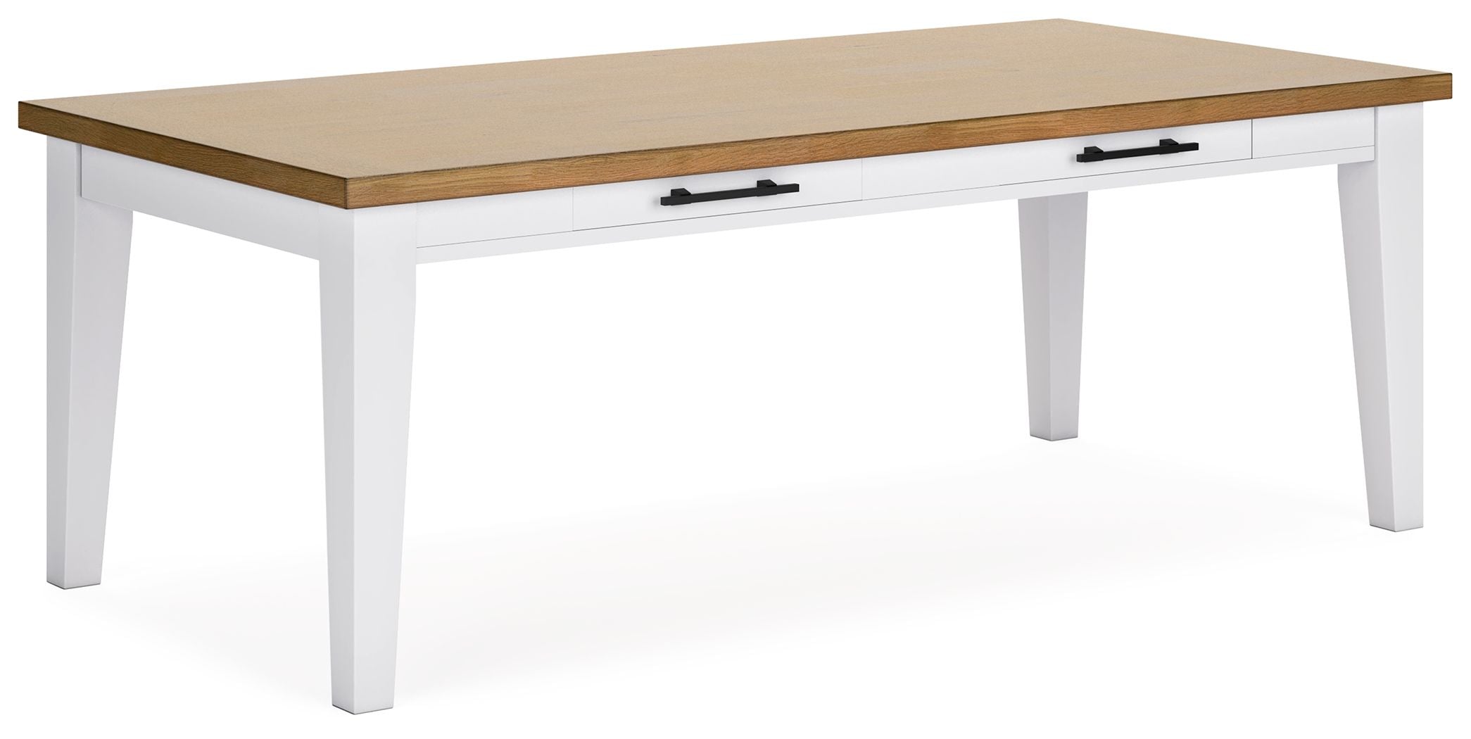 Ashbryn - Rectangular Dining Room Table - White / Natural