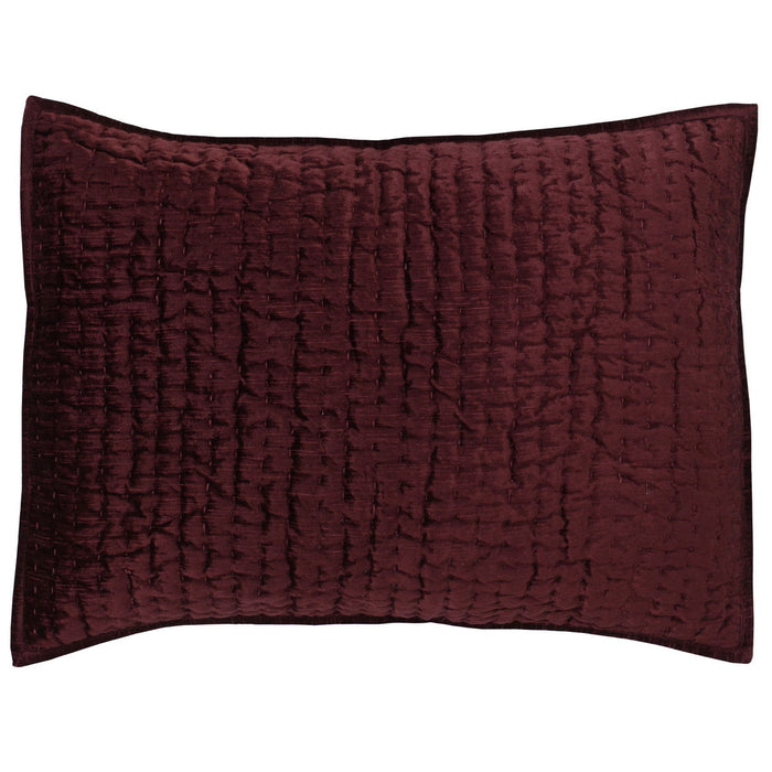 Bari - Velvet Standard Sham - Port