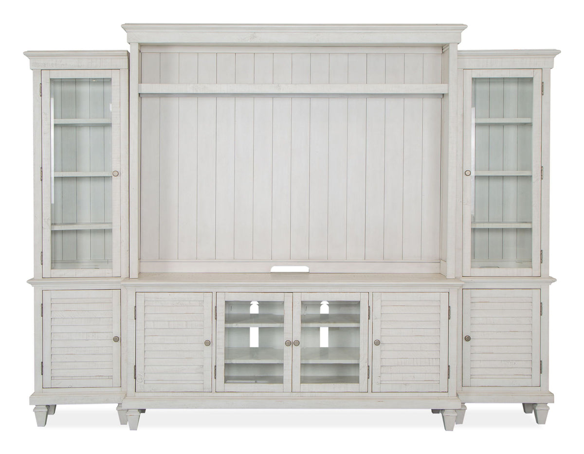 Newport - Entertainment Wall - Alabaster