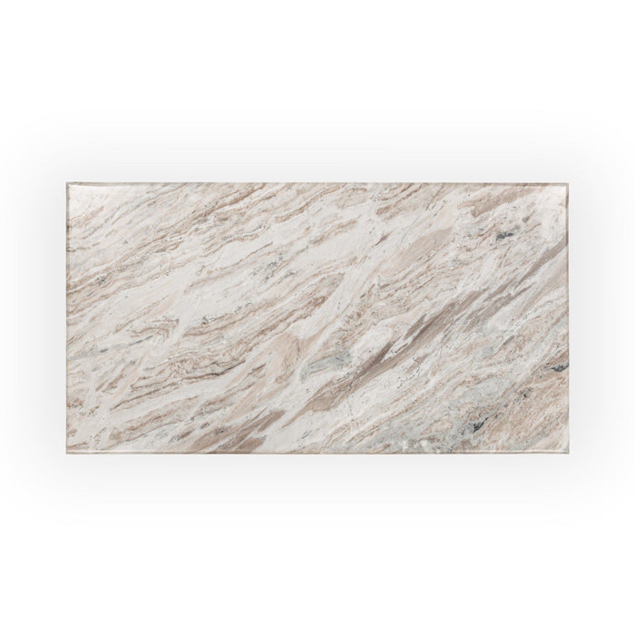 Bowman - Marble Rectangular Coffee Table - Rusty Gray