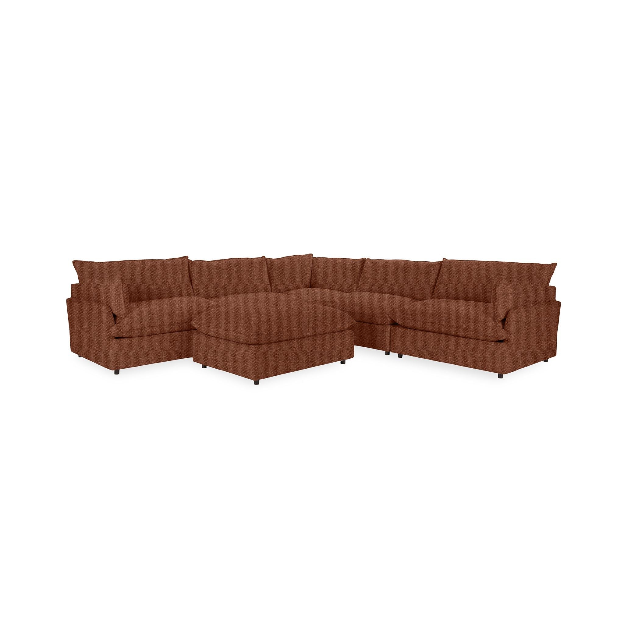 Caplan - 6 Piece Modular Sectional With Ottoman