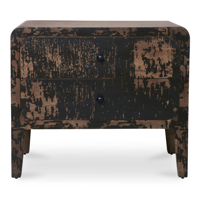Iris - Nightstand - Distressed Black