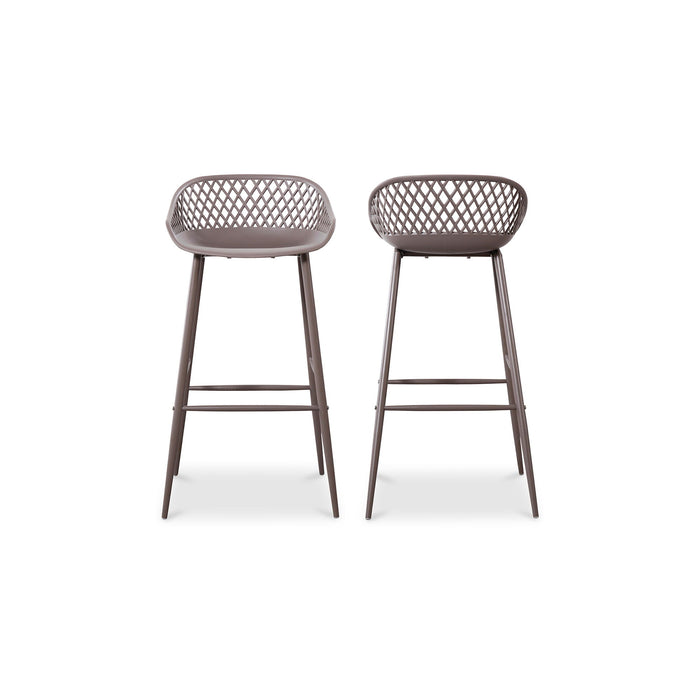 Piazza - Outdoor Barstool (Set of 2) - Gray