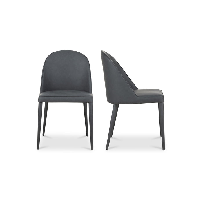 Burton - Vegan Leather Dining Chair (Set of 2) - Black