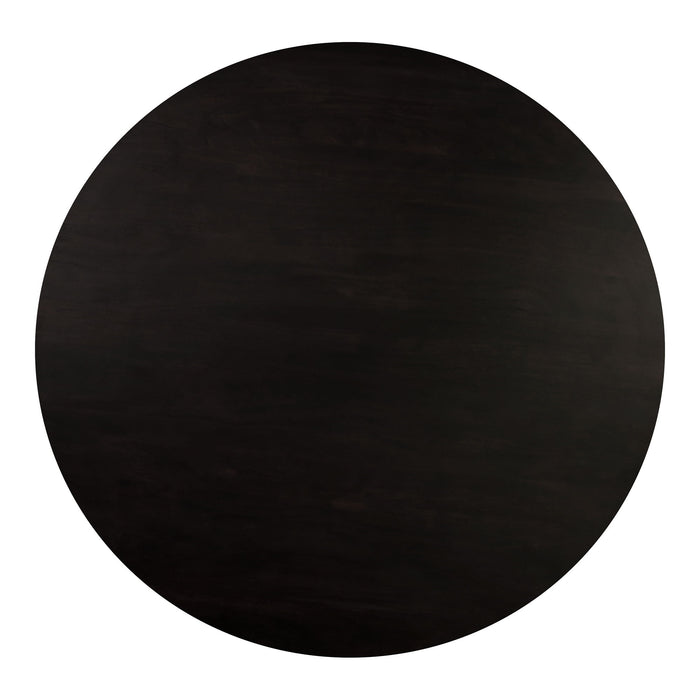 Povera - Acacia Wood Round Dining Table - Black