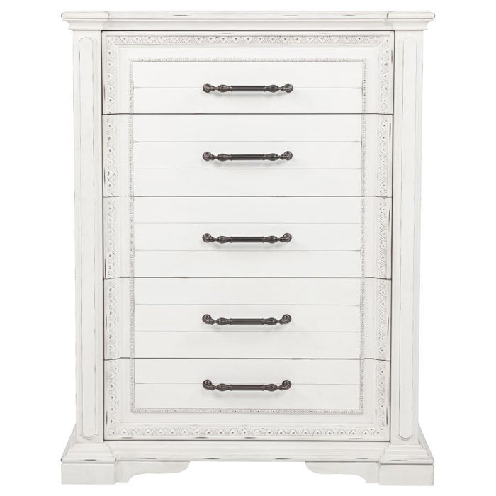 Mckinney - 5-Drawer Bedroom Chest Of Drawers - Vintage White
