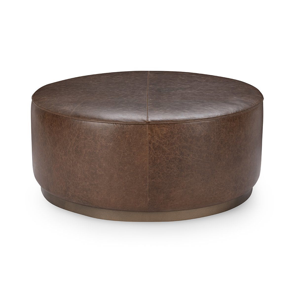 Clair - Leather Round Table