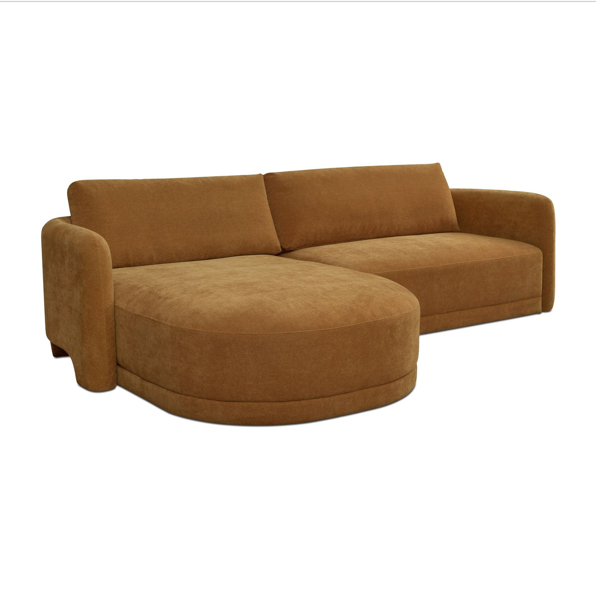 Emmy - Sectional Left - Ginger / Brown