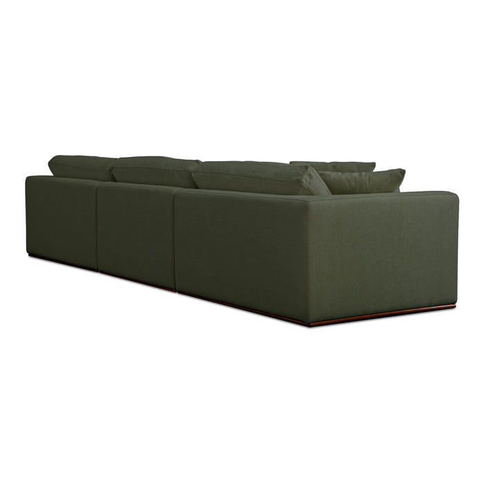 Rue - Lounge Modular Sectional - Deep Green