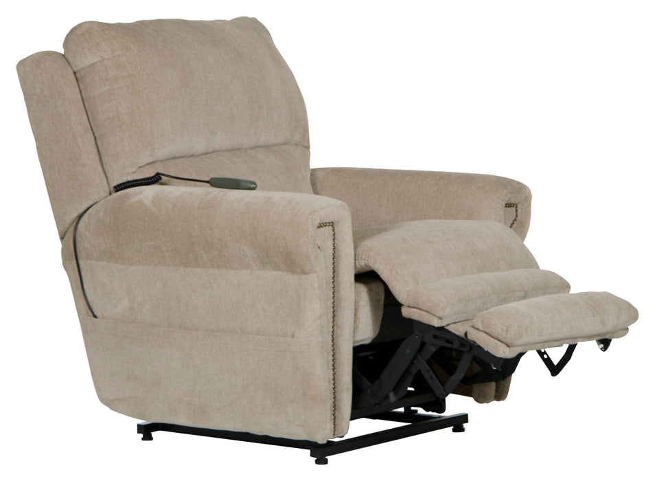 Warner - Power Headrest With Lumbar Power Lay Flat Recliner