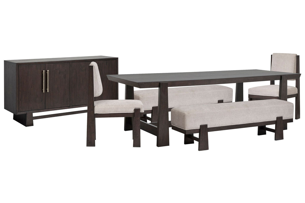 Tauren - Trestle Dining Table Set