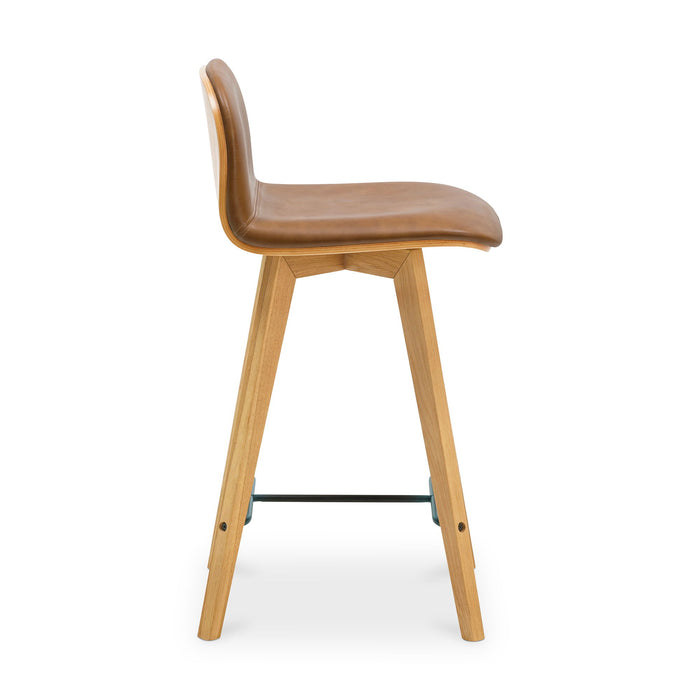 Napoli - Leather Counter Stool - Tan