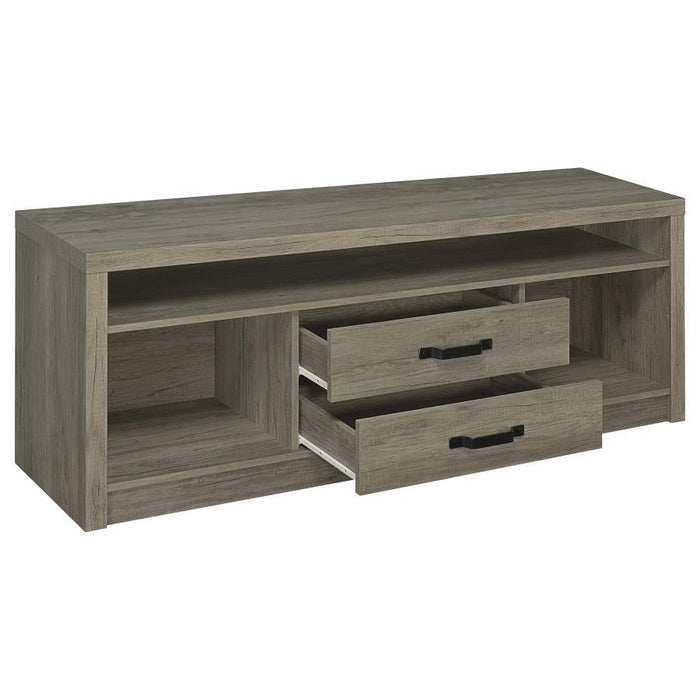 Burke - 2-Drawer Engineered Wood TV Stand - Gray Driftwood