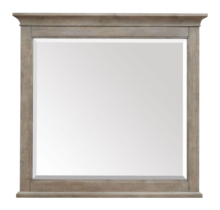 Paxton Place - Wood Landscape Mirror - Dove Tail Grey