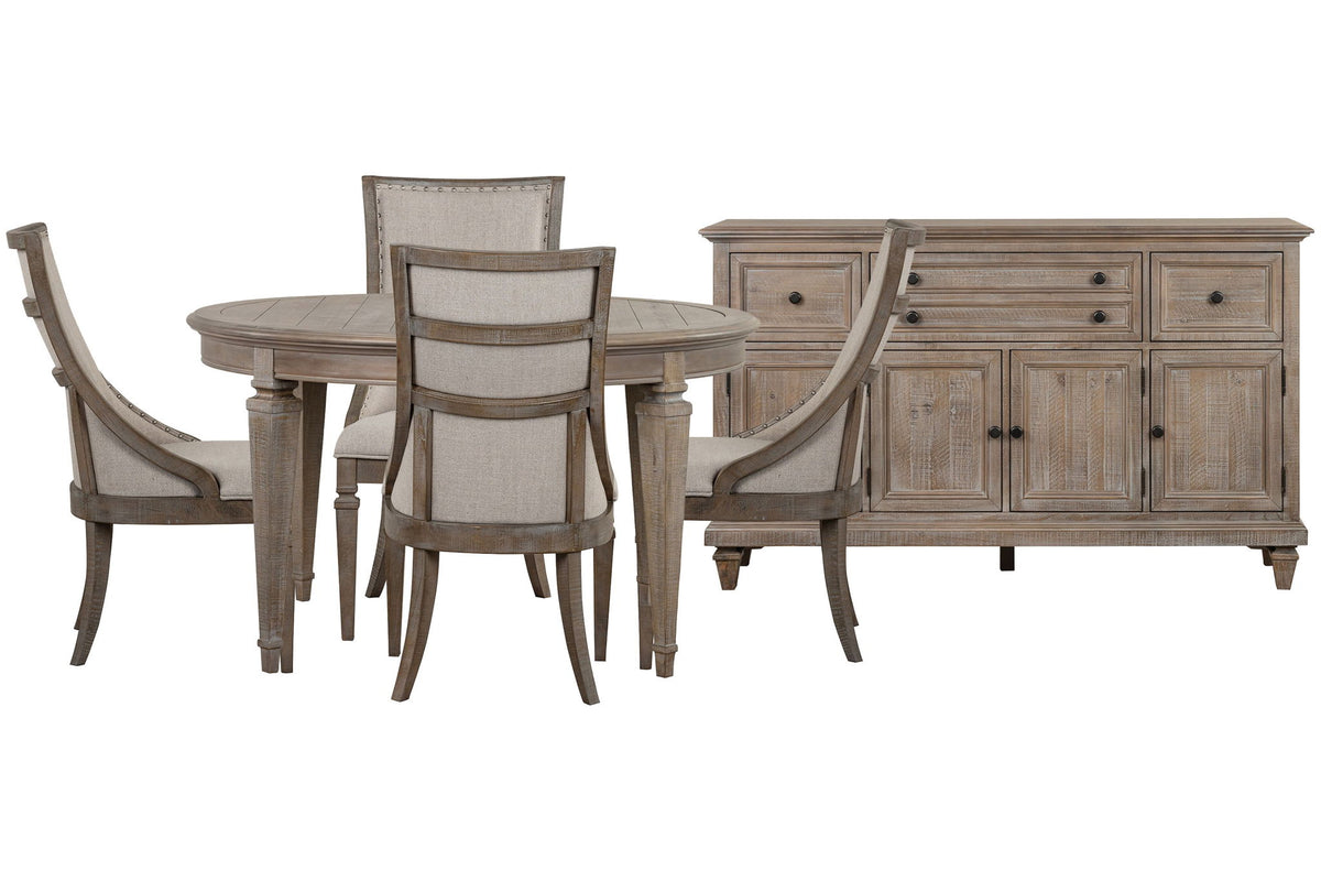 Lancaster - Extendable Round Dining Table Set