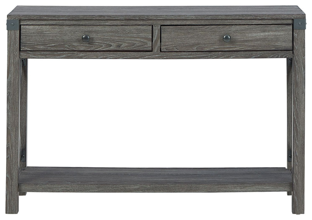 Freedan - Console Sofa Table - Grayish Brown