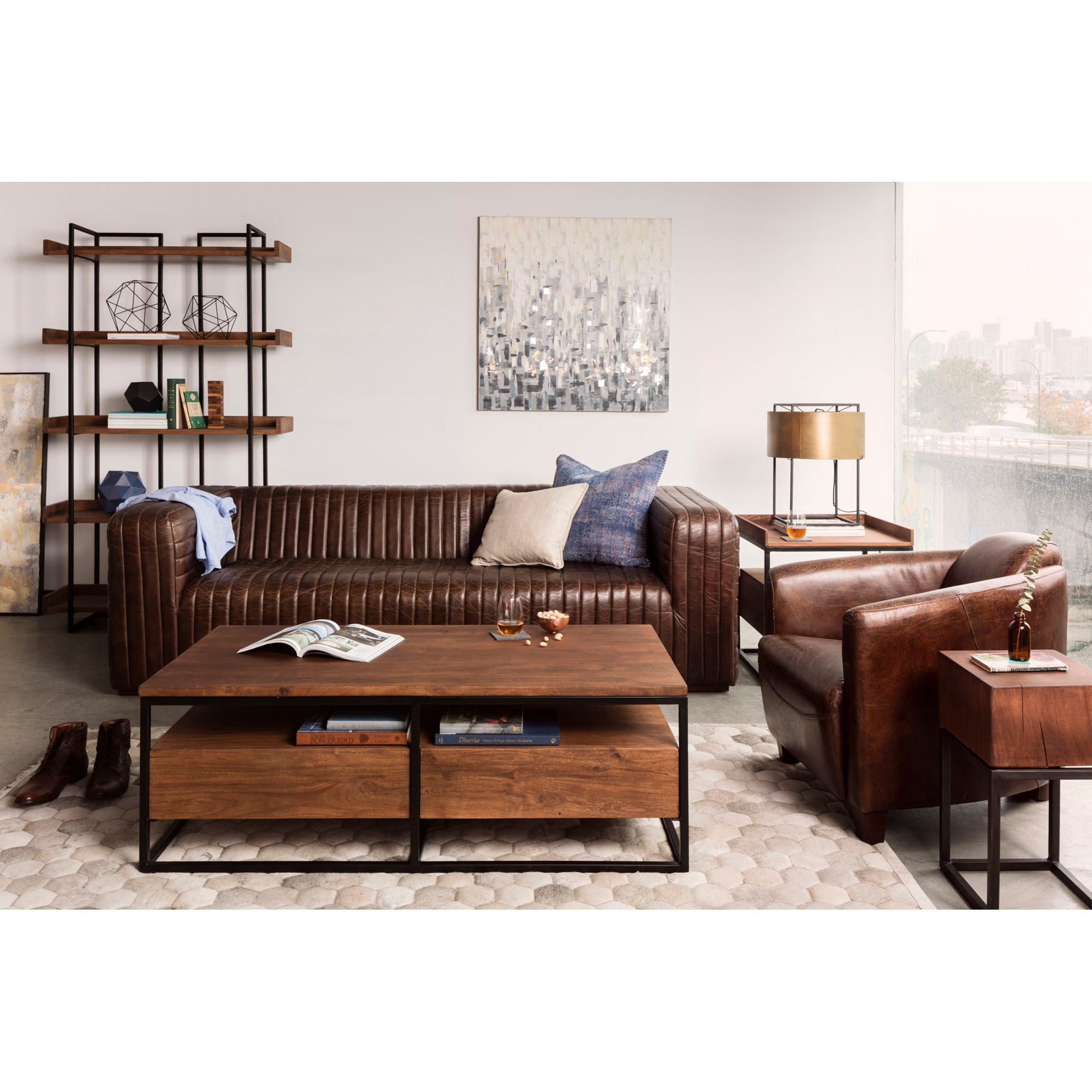 Vancouver - Side Table - Brown