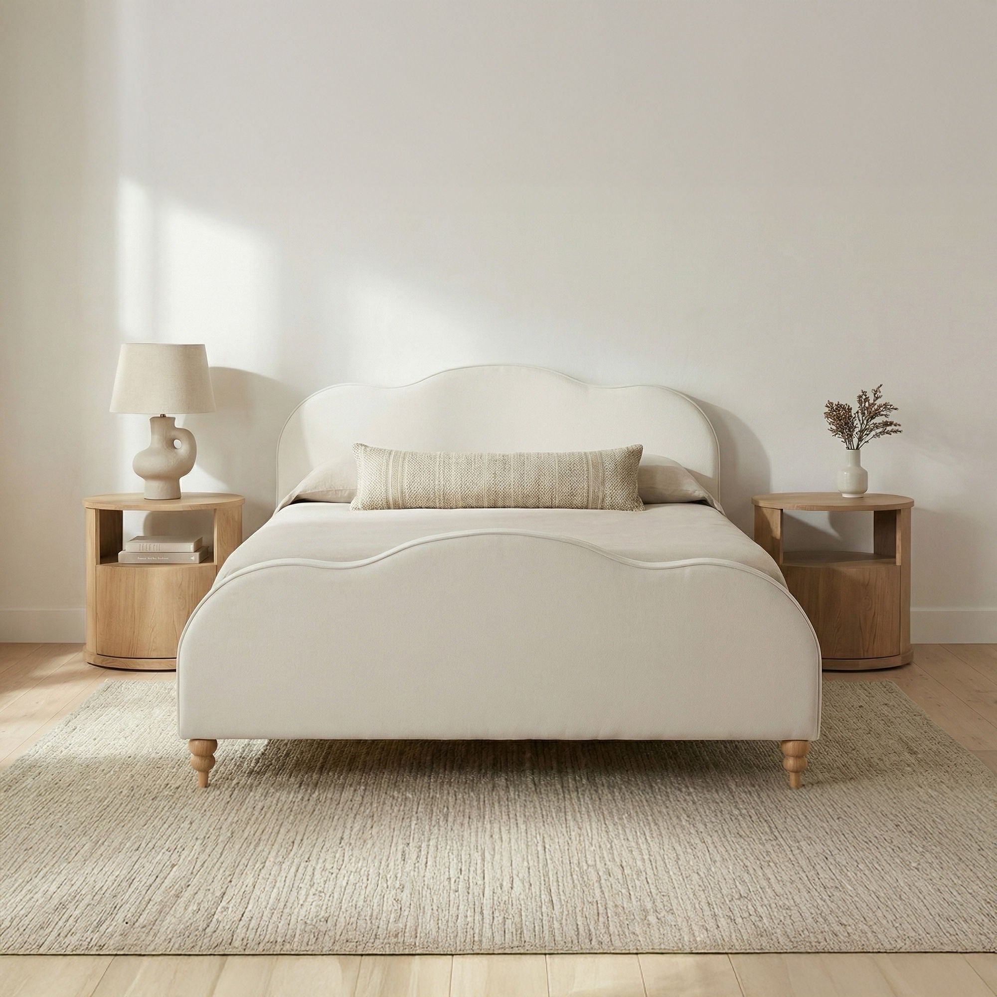 Jacqueline - King Panel Bed - White