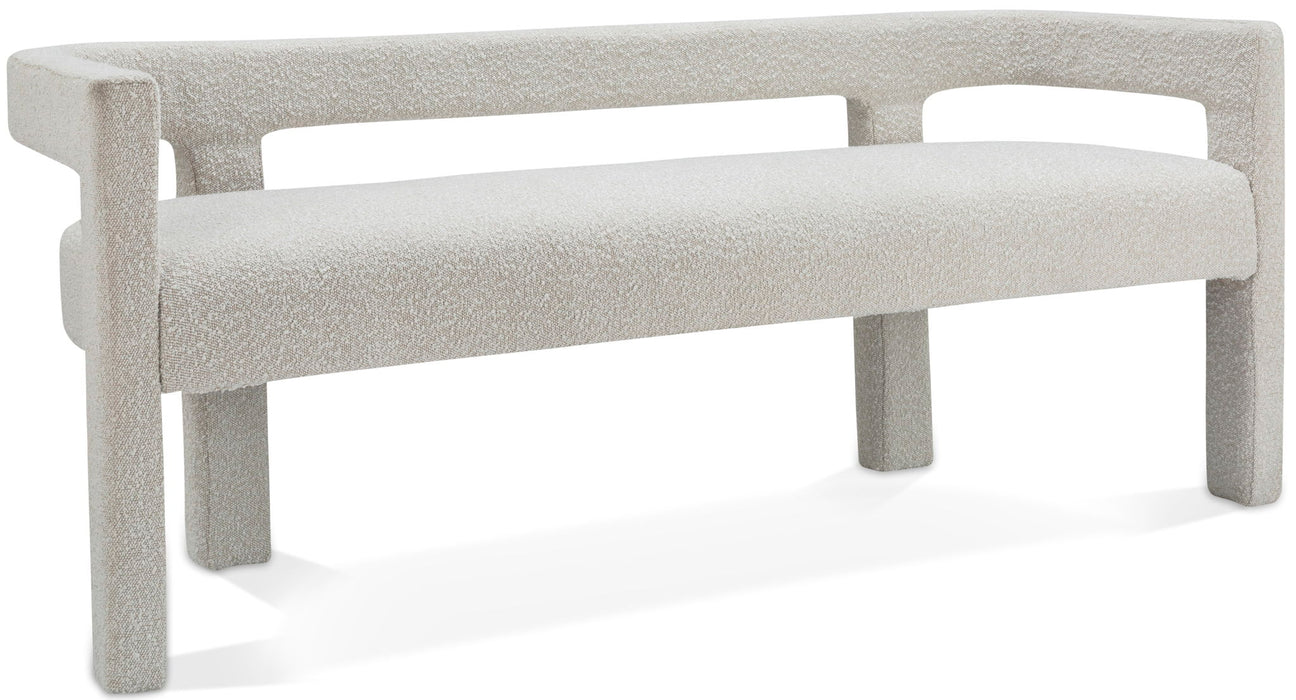 Athena - Boucle Fabric Bench