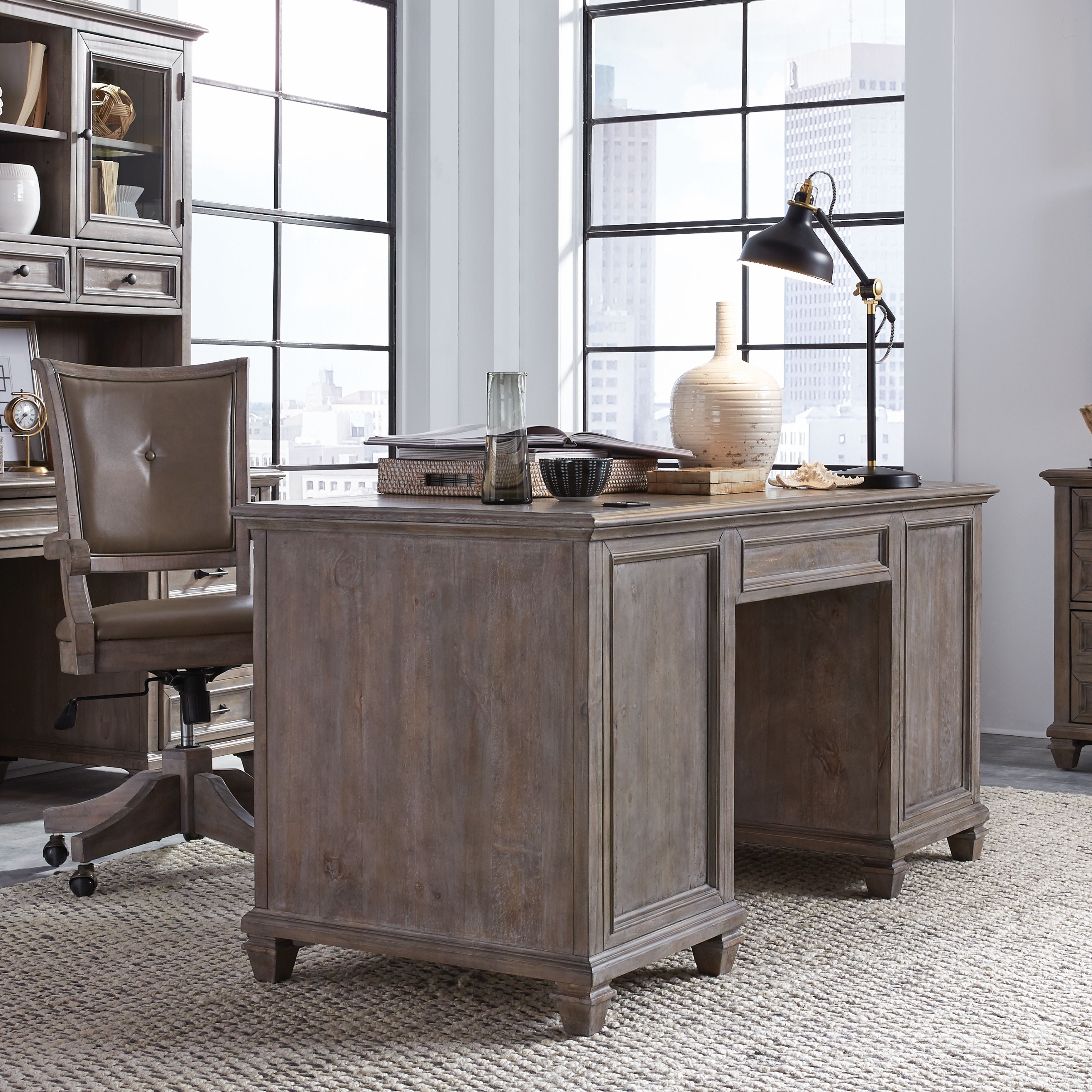 Lancaster - Executive Desk - Dove Tail Gray