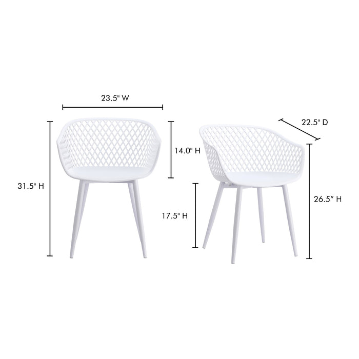 Piazza - Outdoor Chair (Set of 2) - White