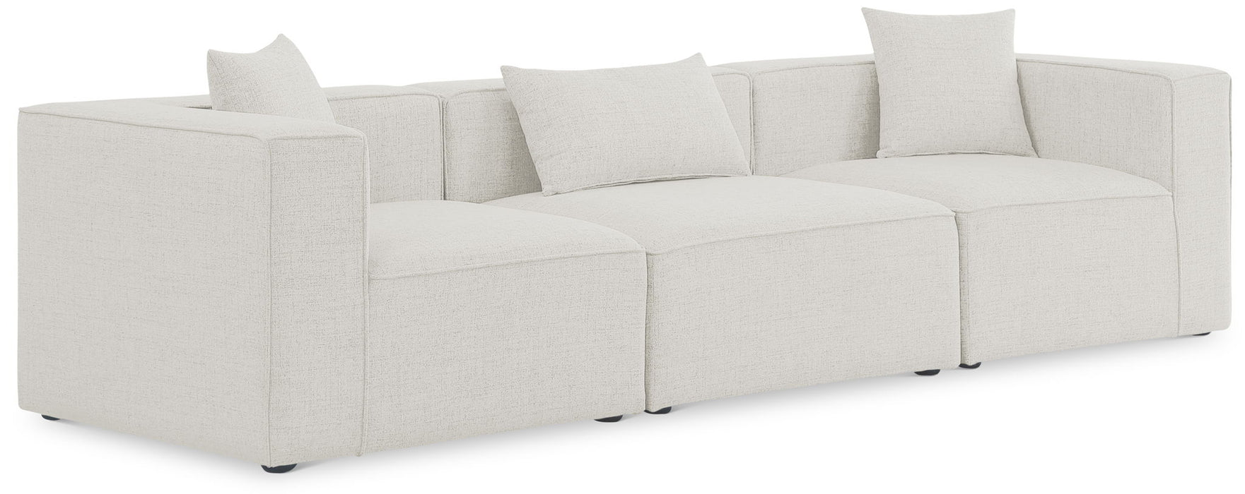 Cube - Linen Modular 3 Seat Sofa