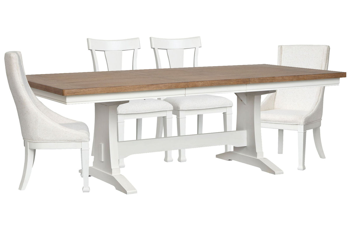 Kingston - Extendable Trestle Dining Table Set