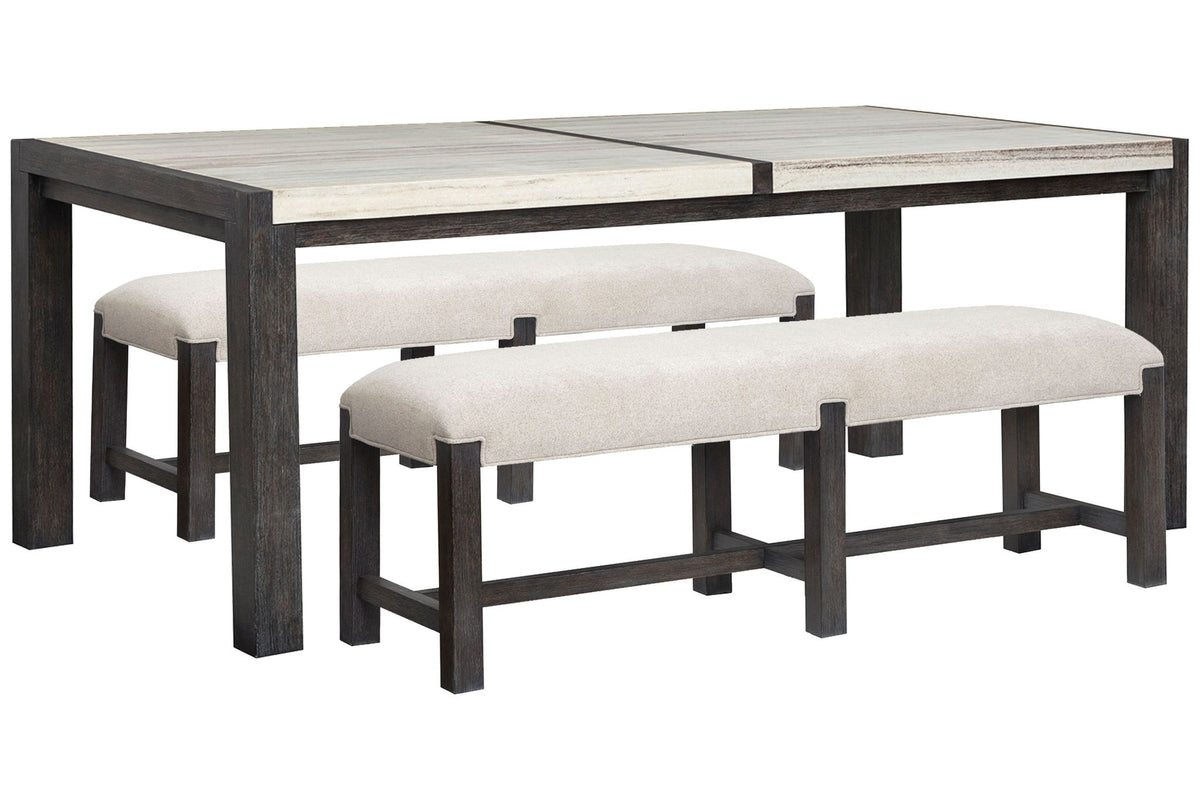 Plum Creek - 3 Piece Rectangular Dining Table Set