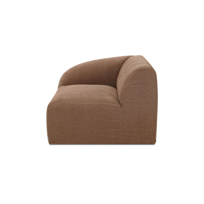 Isla - Left Arm Facing Corner Chair - Light Brown
