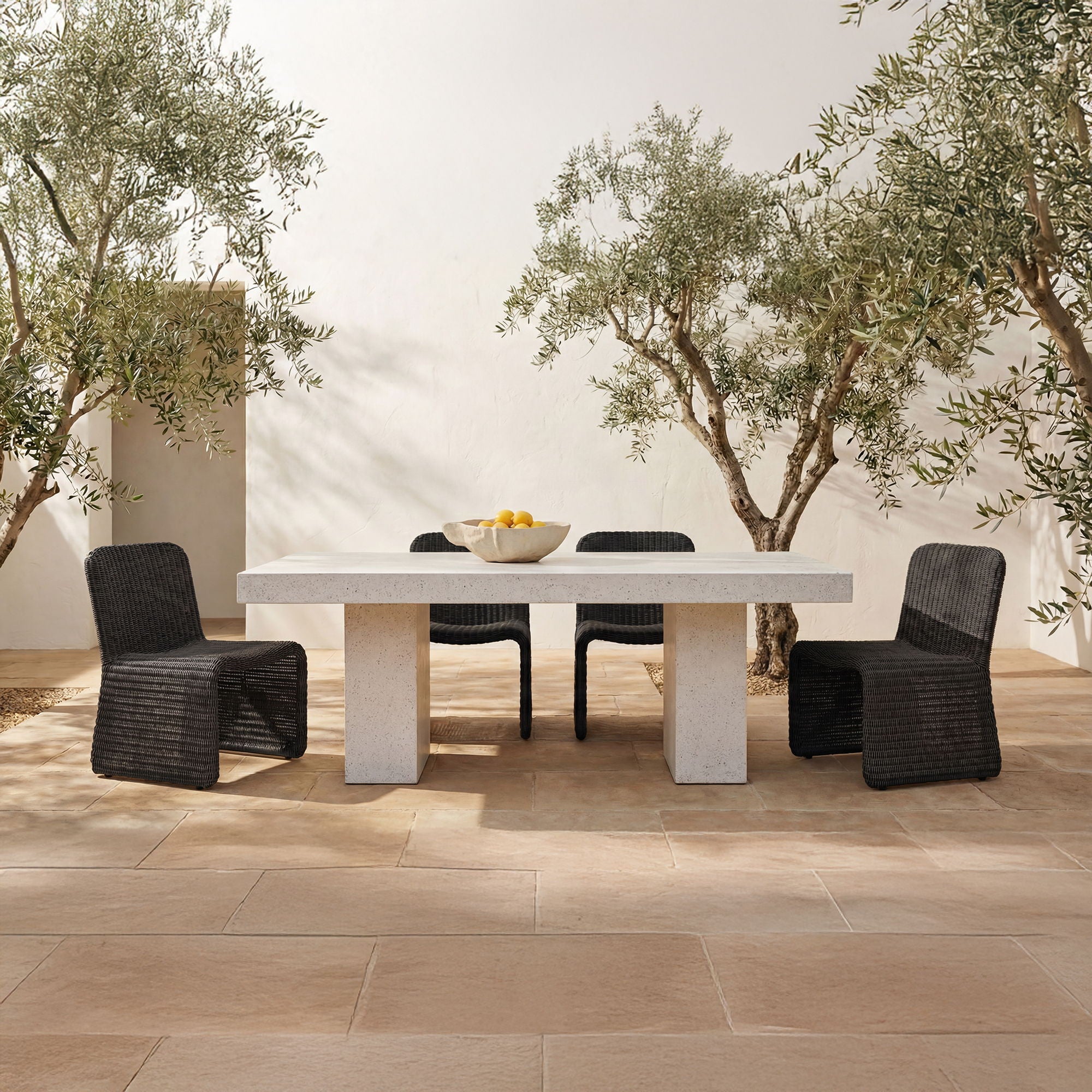 Ella - Outdoor Dining Chair (Set of 2) - Charcoal / Gray