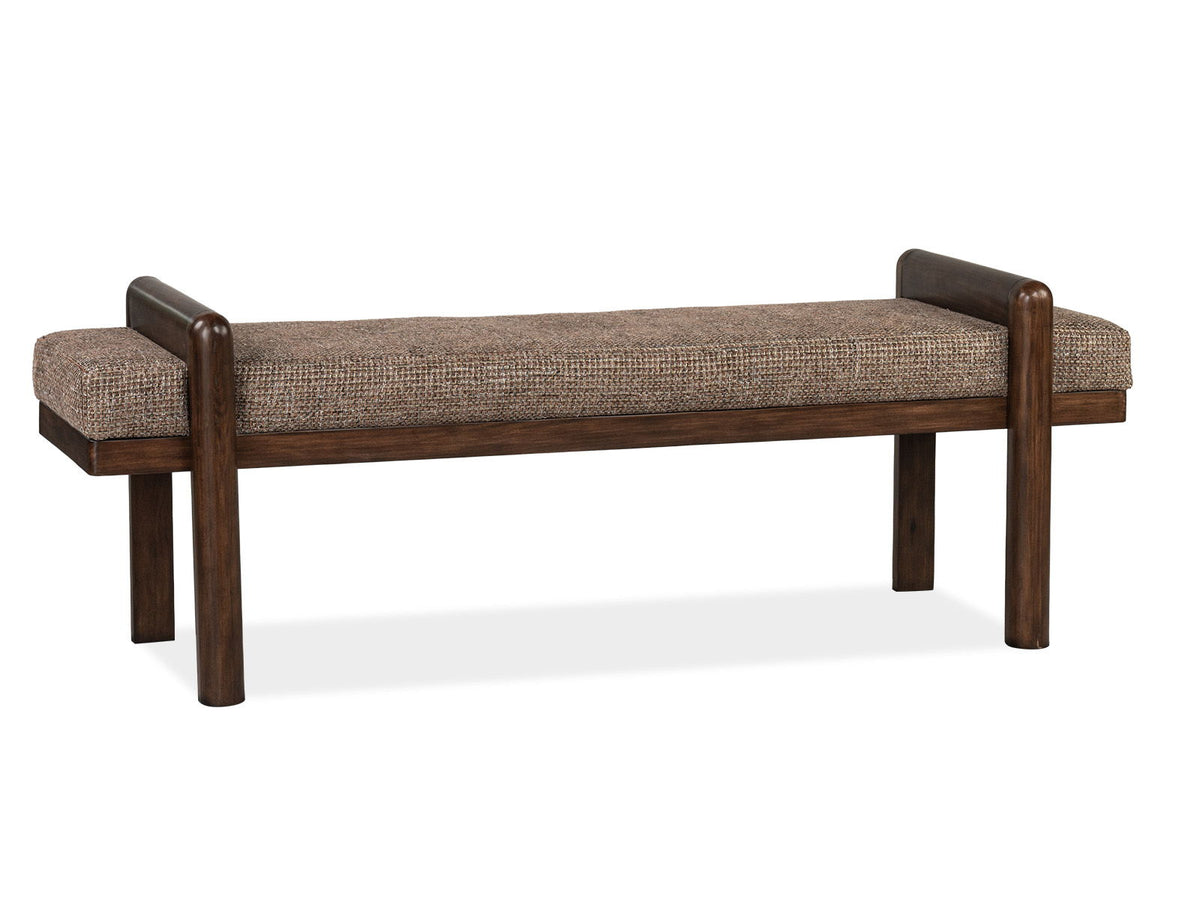 Belville - Upholstered Bench - Chestnut Brown