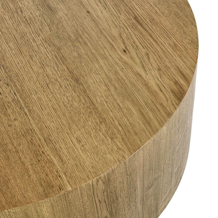 Layne - Round Coffee Table With Casters