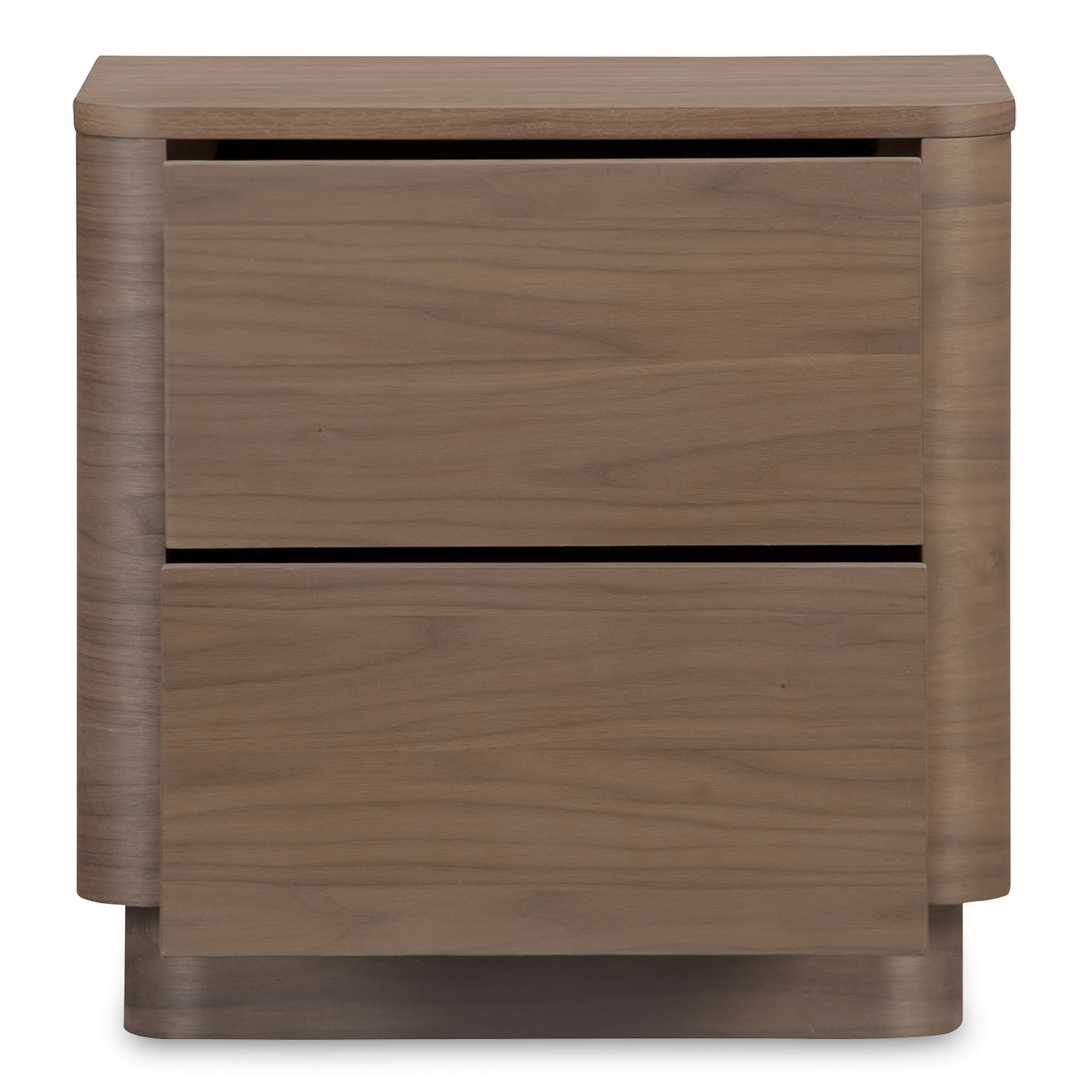 Round Off - Tall Nightstand - Dark Brown
