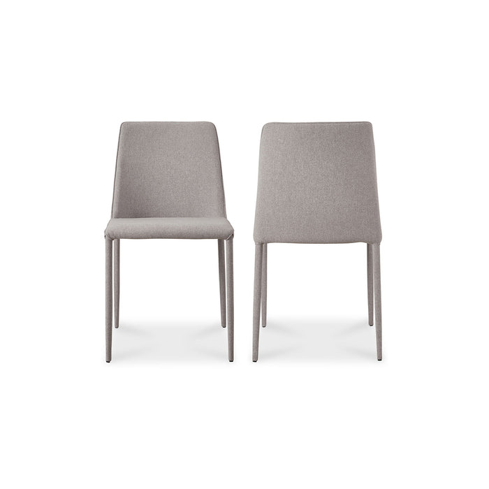 Nora - Fabric Dining Chair (Set of 2) - Light Gray