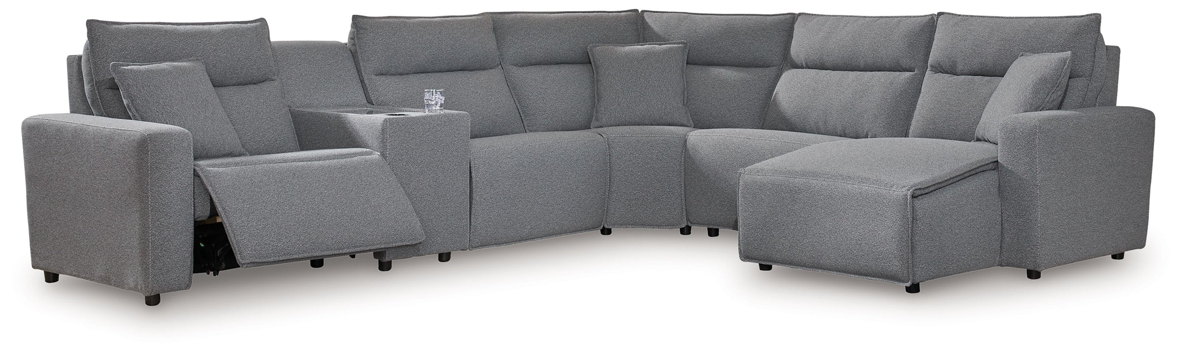 ModMax II - Salt And Pepper - Reclining Sectional