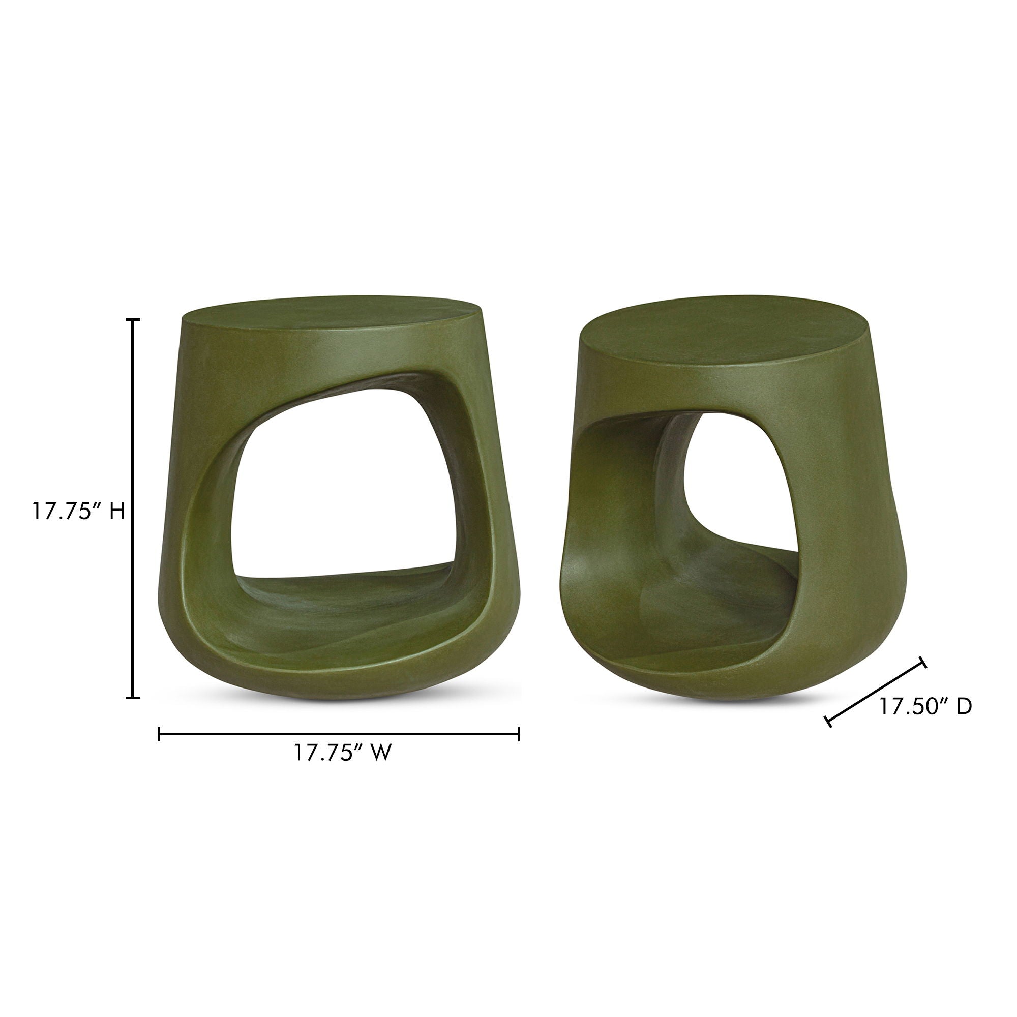 Rothko - Outdoor Stool - Dark Green