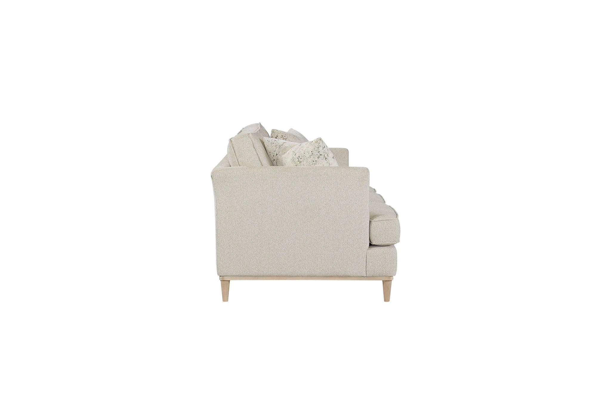 Citrus Heights - Sofa With 2 Pillows - Pearl Silver